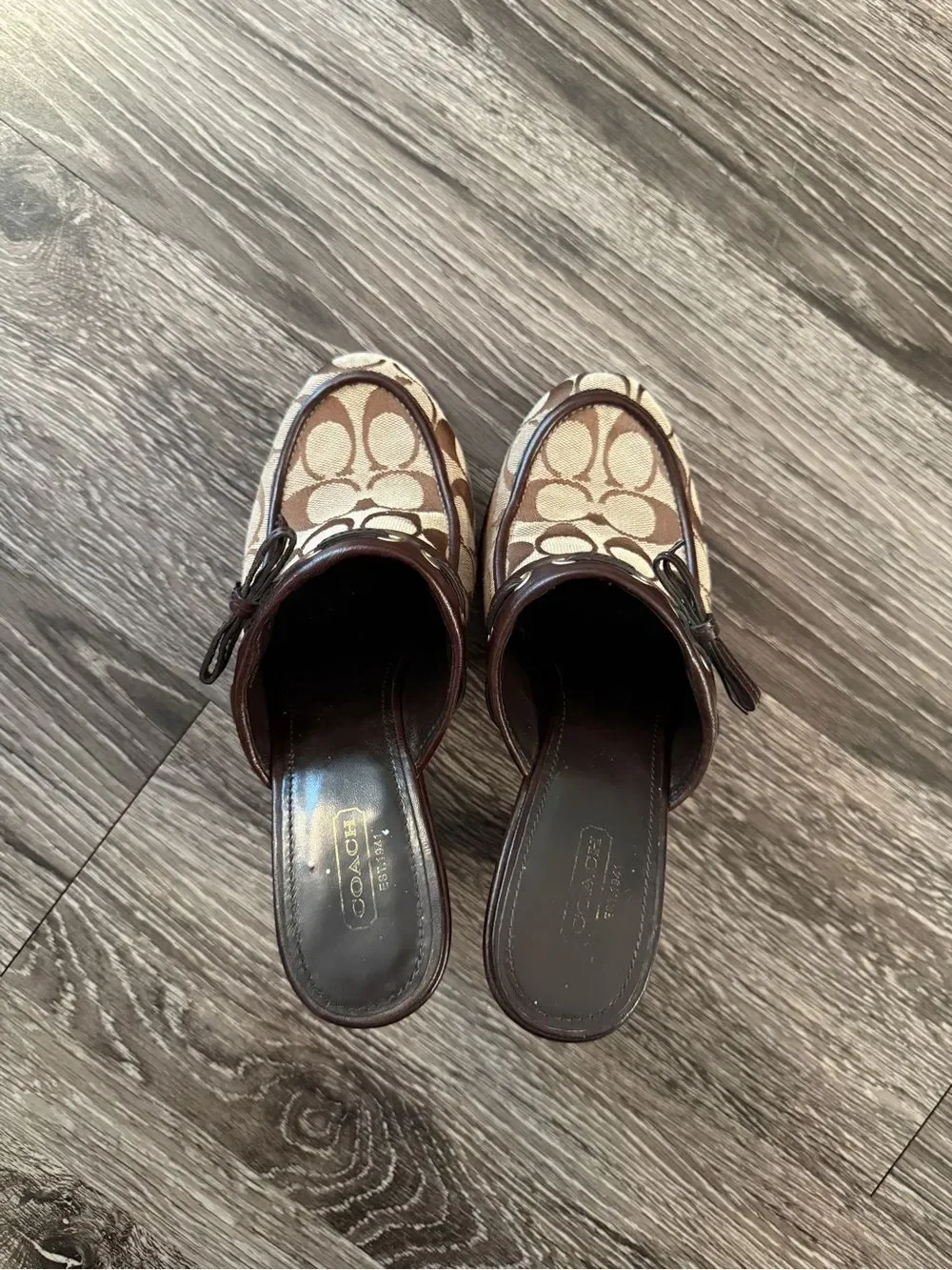 Coach Jodey Sig Heeled Mules